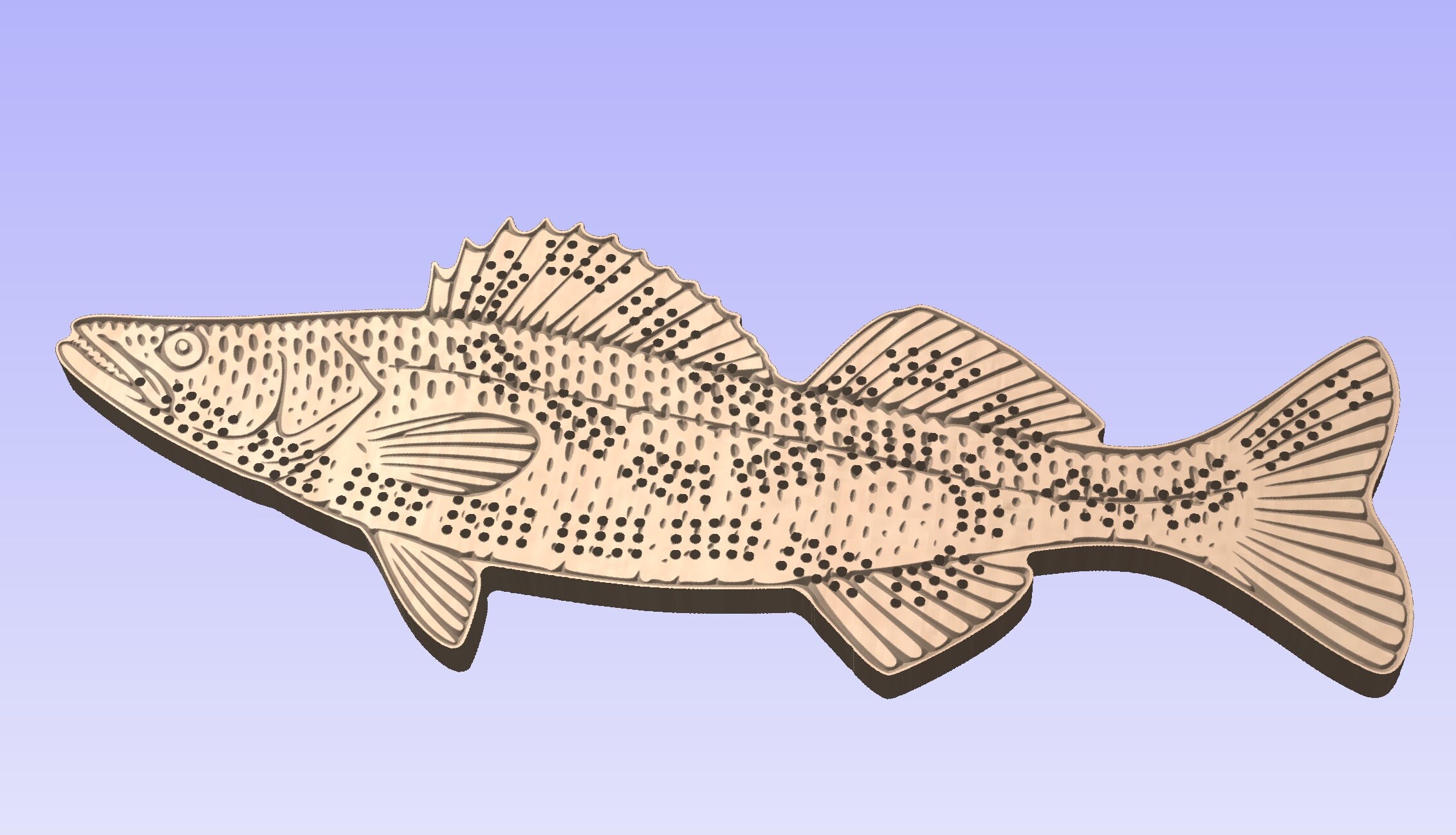 Walleye Fish Cribbage Pattern, SVG, Laser/cnc Cutting File - Etsy