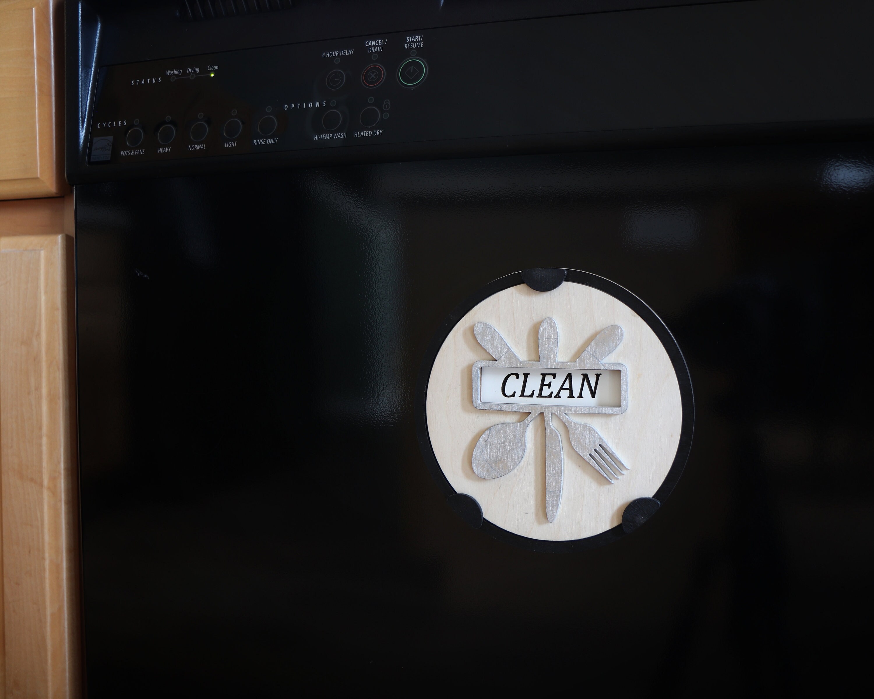 Dishwasher Sign Dish Clean Dirty Sign SVG Laser Cutting Etsy