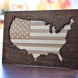USA Umriss Flagge, SVG, Glowforge, Lasercutting-Datei
