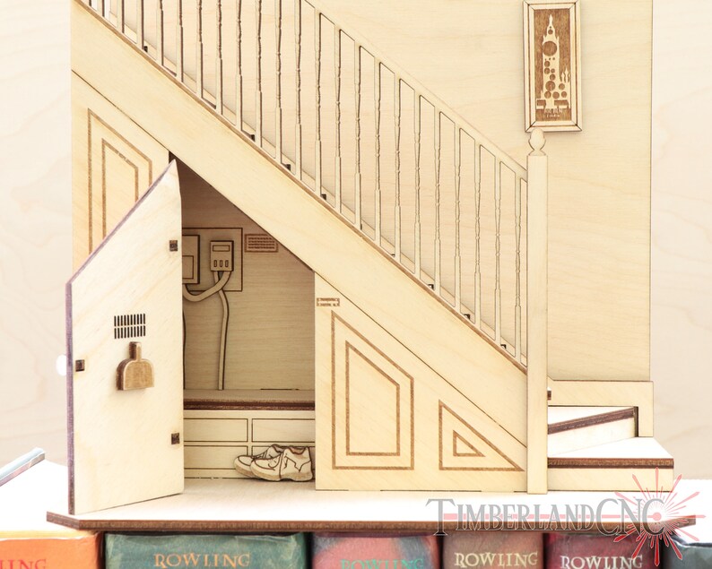 Cupboard Under Stairs Book Nook DIY Kit Bookshelf Insert Etsy