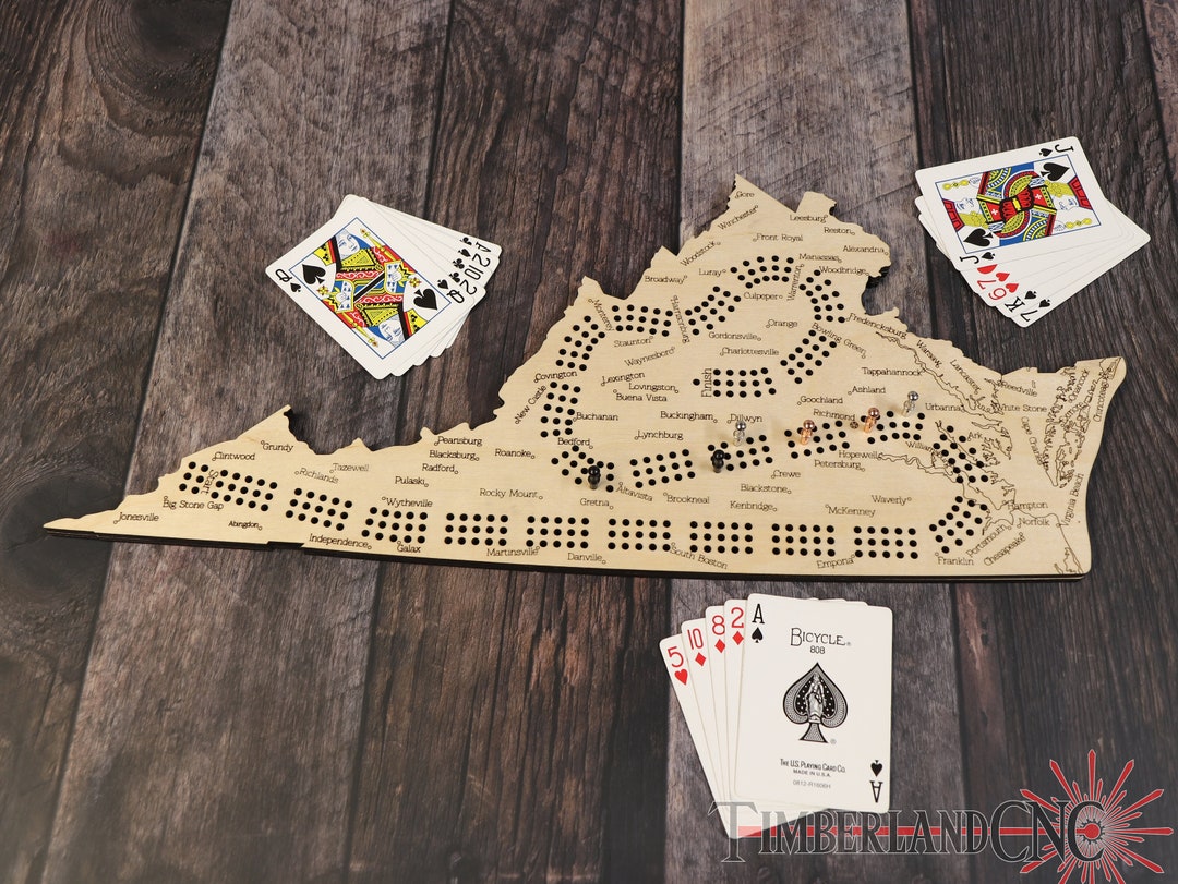 Virginia Cribbage Pattern, SVG, Laser/cnc Cutting File - Etsy