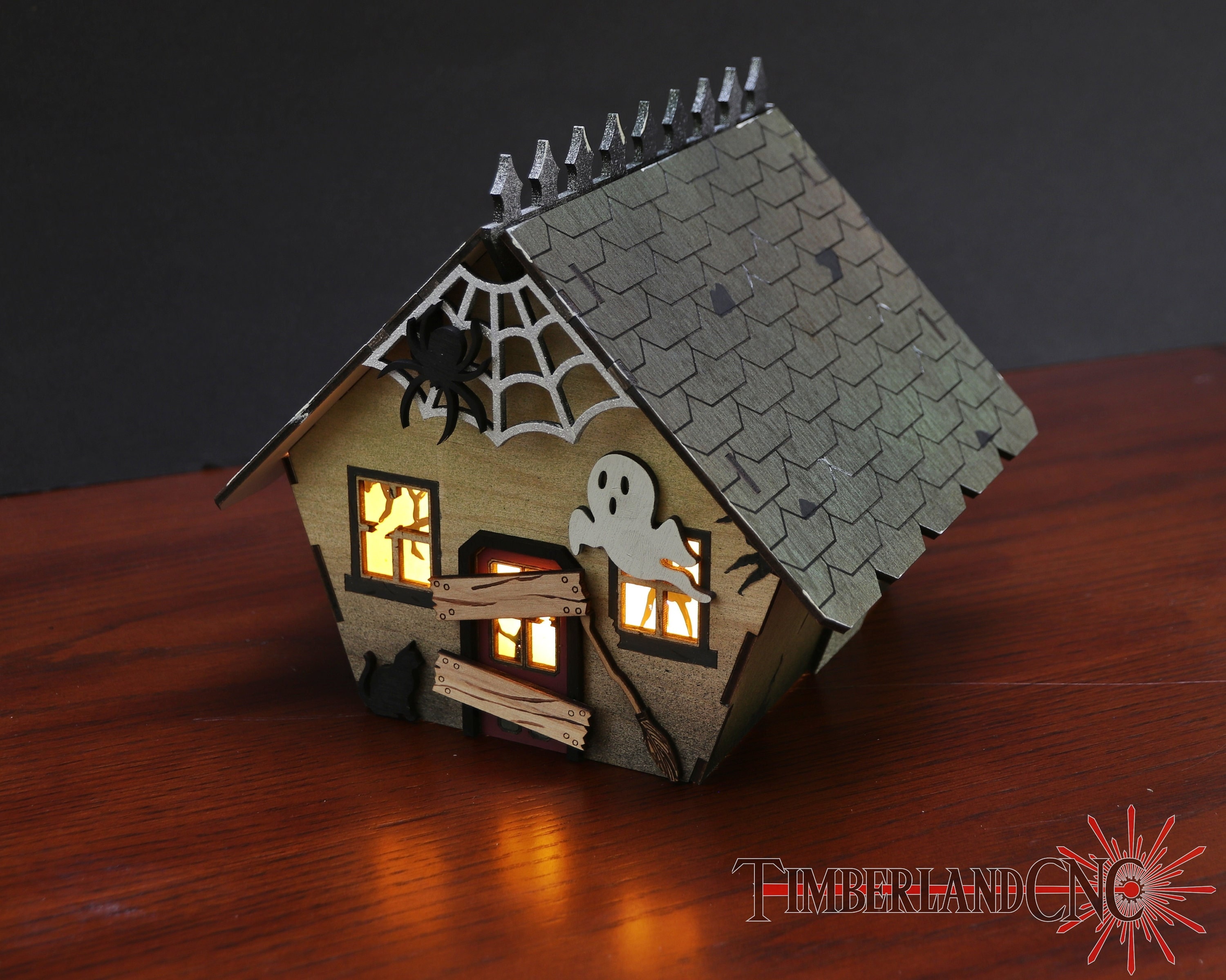 Spooky Haunted House Paint Kit SVG Laser Cutting File Etsy