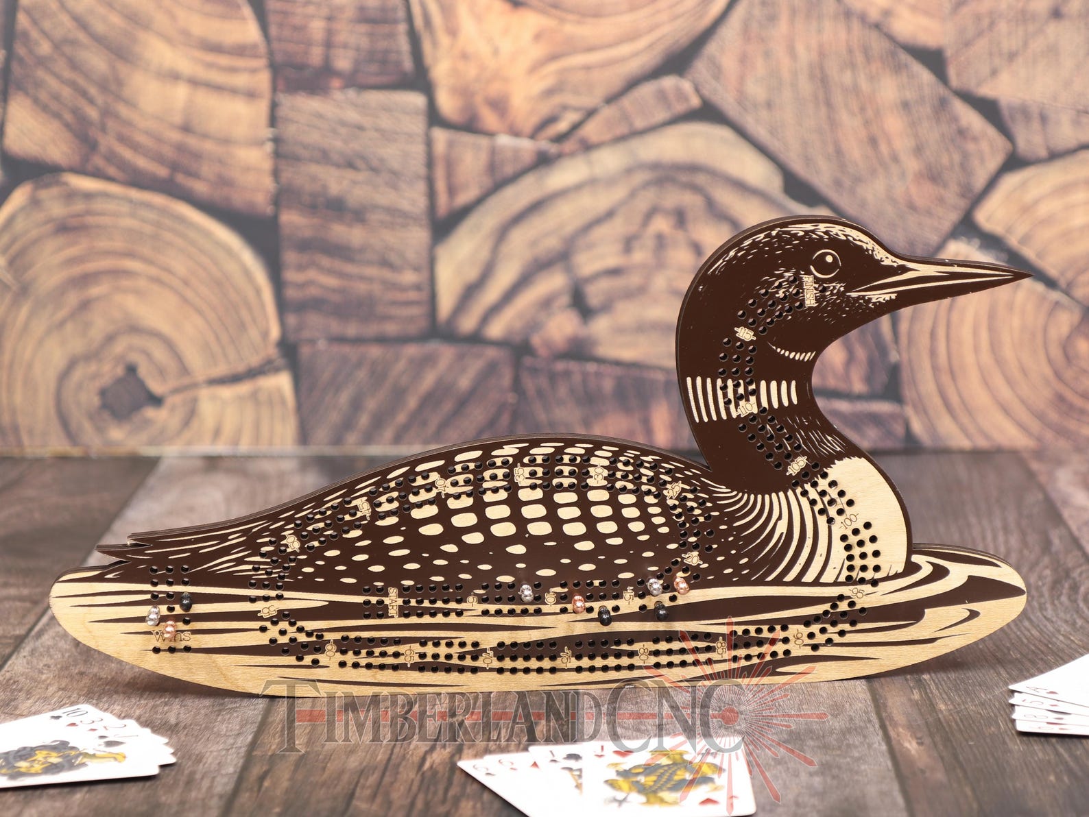 Loon Pattern Paper Loon, Common Loon, Diver, Cribbage Pattern, SVG, Laser Cutting File ...