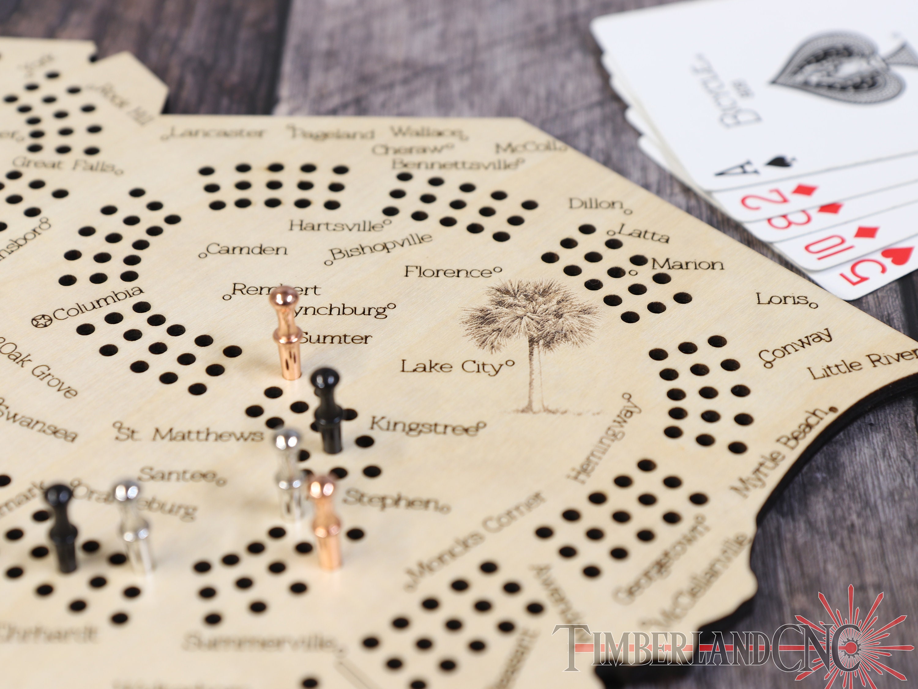 South Carolina Cribbage Pattern, SVG, Laser/cnc Cutting File - Etsy