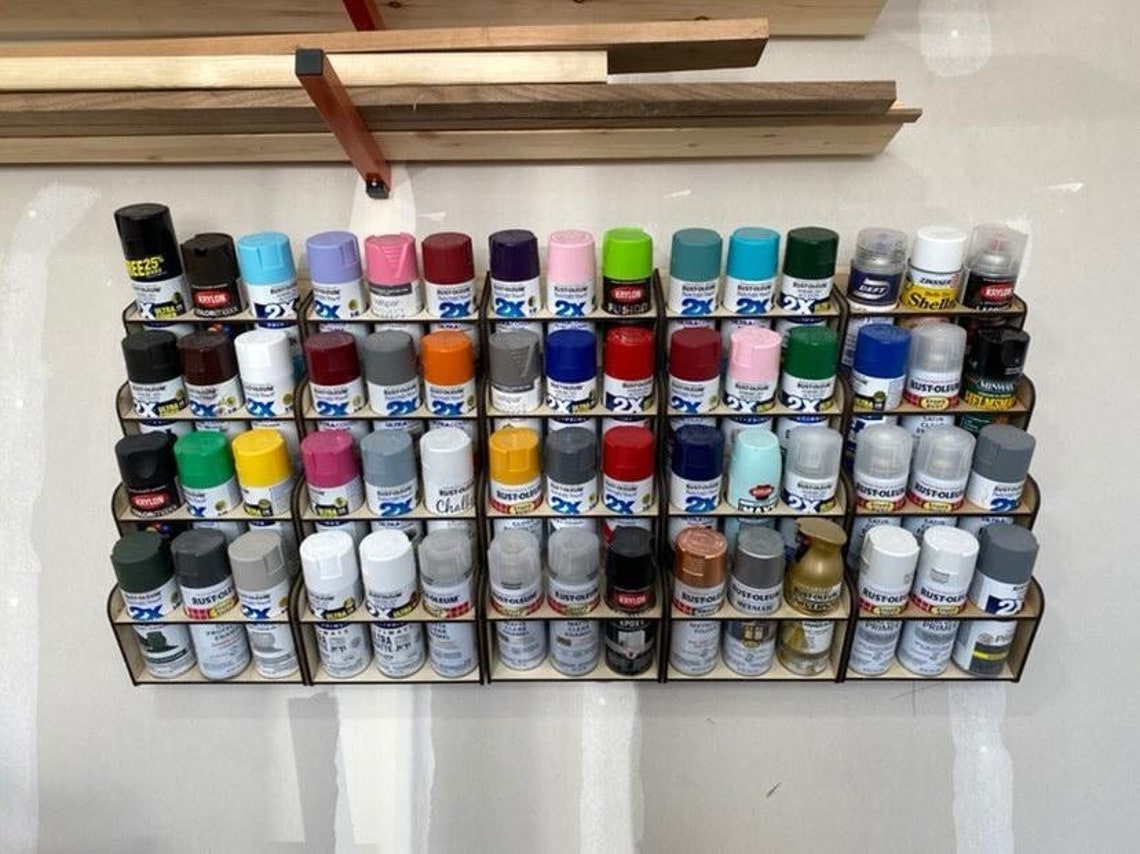 Spray Paint Can Holder Modular Flat Pack DIY Kit Etsy