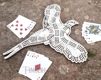 Pheasant Cribbage, Ring Necked, Cribbage Pattern, SVG, Laser Cutting File
