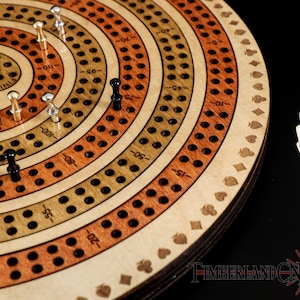 Double Spiral, 4-track Cribbage Pattern, SVG, Laser/cnc Cutting File - Etsy