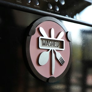 Dishwasher Sign, Dish Clean Dirty Zeichen, SVG, Lasercutting-Datei