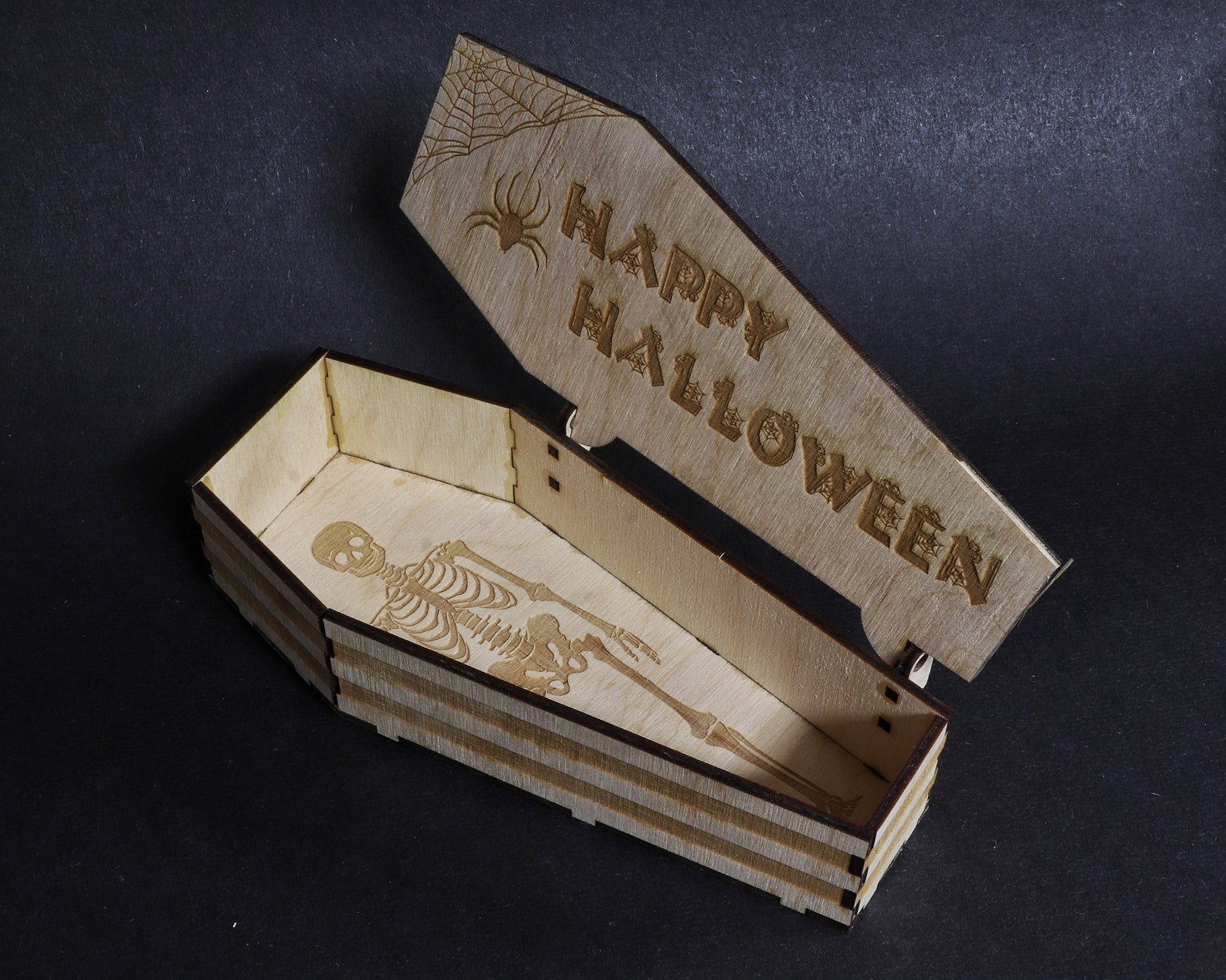 Coffin Candy Box Laser Cutting File. Halloween SVG Etsy