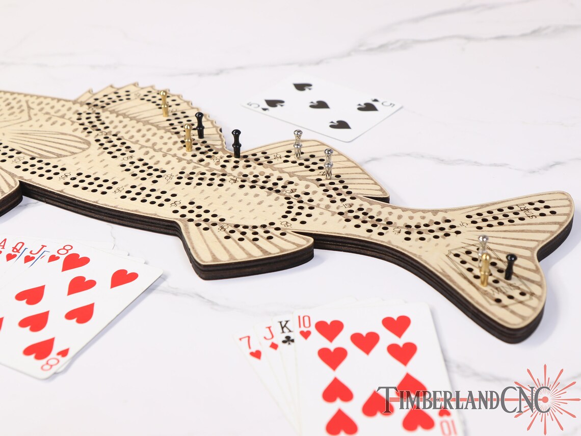 Walleye Cnc Router Files Walleye Fish Cribbage Pattern, SVG, Laser/cnc Cutting File - Etsy