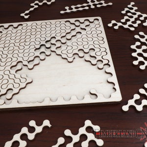 Puzzle vraiment difficile, puzzle enchevêtrement, puzzle, SVG, fichier de découpe laser