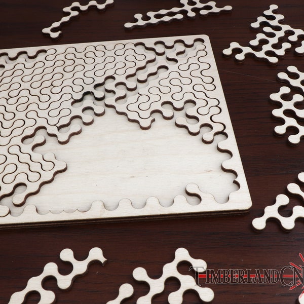 Really Hard Challenging Puzzle, Tangle Puzzle, Jigsaw, SVG, Laser Cutting File