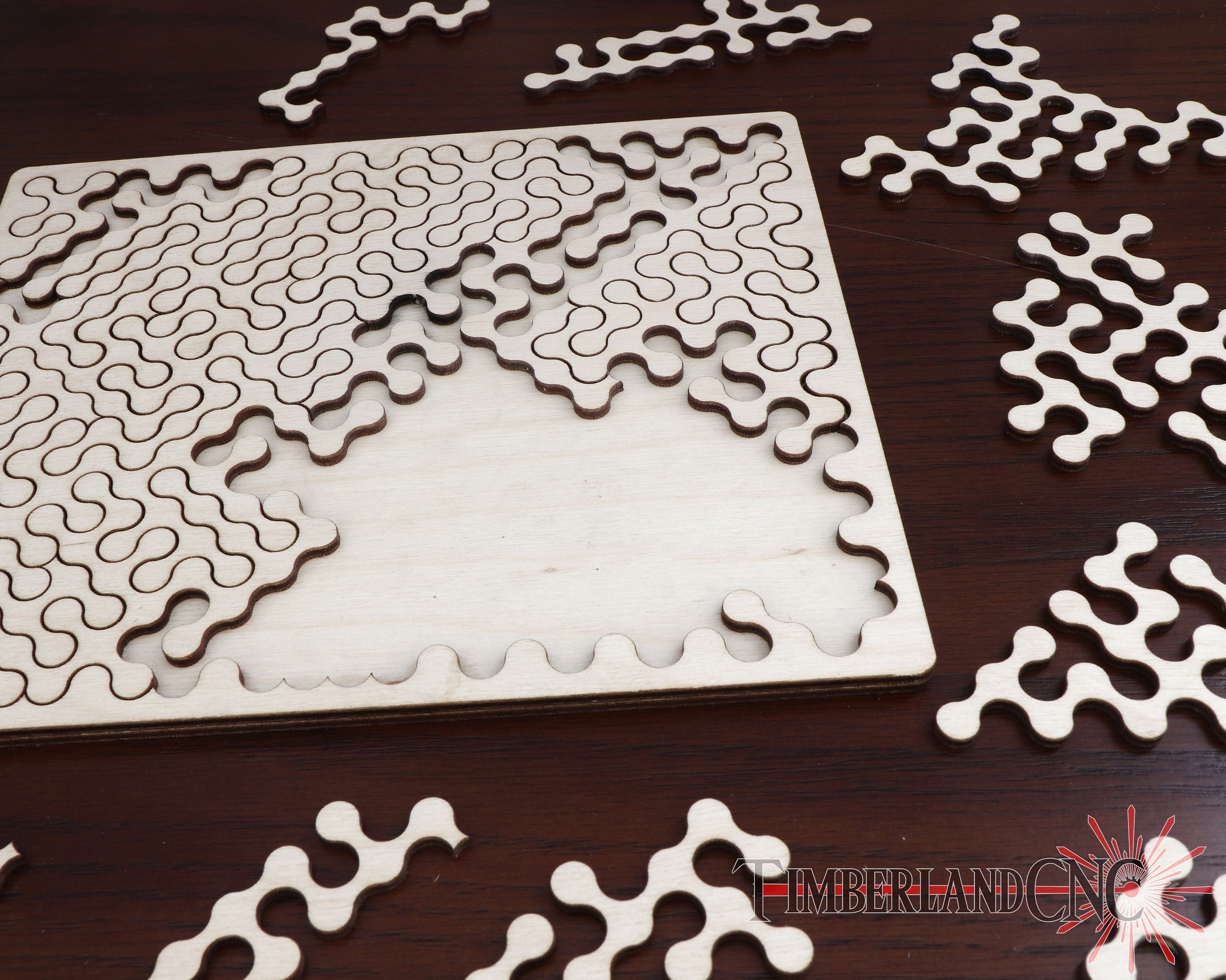 Jigsaw Puzzle Cutter Template by zcassell, Download free STL model