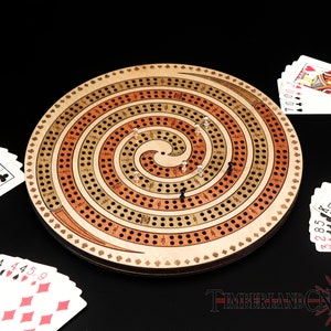 Double Spiral, 4-track Cribbage Pattern, SVG, Laser/cnc Cutting File - Etsy