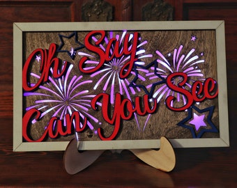 Oh Say Can You See, July 4th, Patriotic, SVG, Cutting File