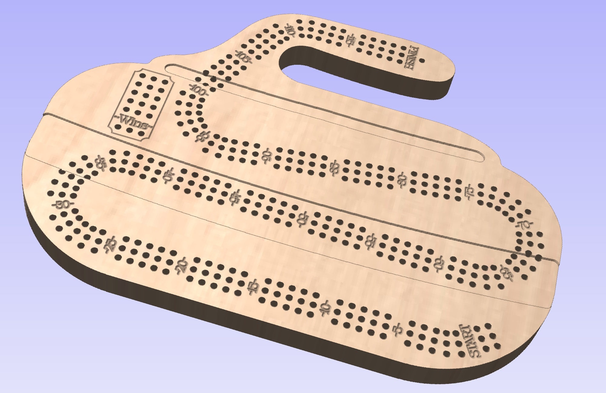 Curling Stone Cribbage Pattern, SVG, Laser/cnc Cutting File - Etsy Canada
