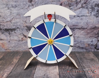 Spinning Wheel, Decision Wheel, Laser Cut File, SVG, Glowforge