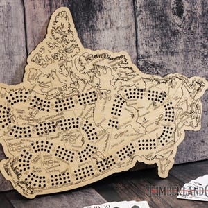 Modèle Canada cribbage, SVG, fichier de découpe laser