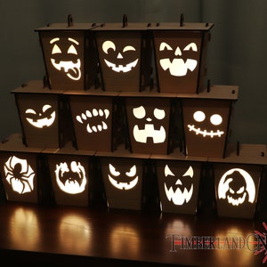 Halloween Lantern SVG, CNC Router & Laser Cutting File.