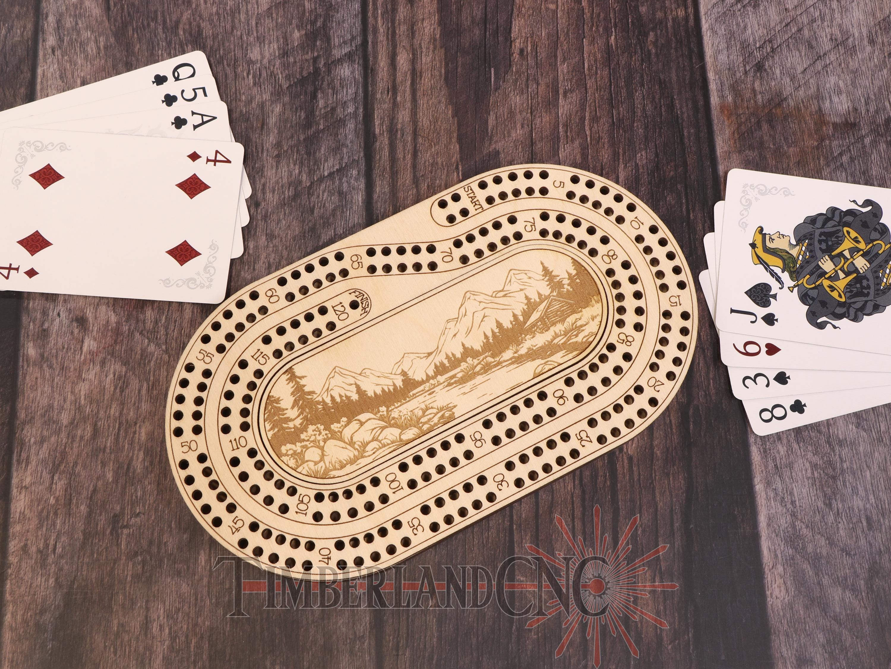 Laser Cut Cribbage Board SVG | Travel Board With Peg Storage - Etsy