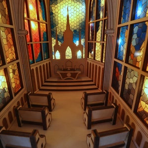 Church Booknook, Cathedral, svg, Laser Cutting File image 3