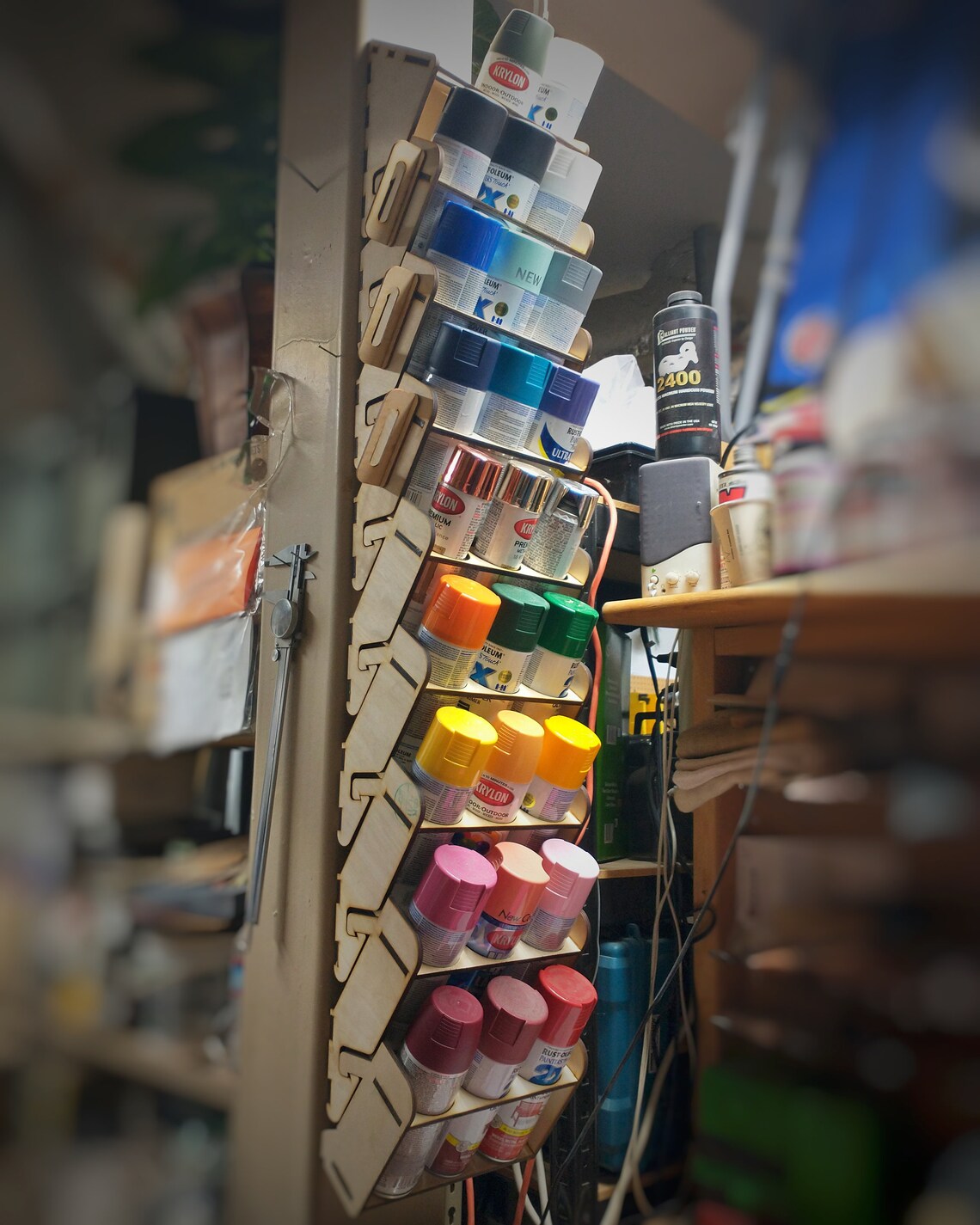 Spray Paint Can Holder Modular Flat Pack DIY Kit Etsy