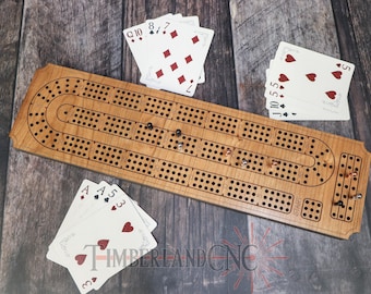 Cribbage Board, Classic, Tournament Style, SVG, Laser or CNC Cutting File