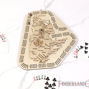Padrão de Cribbage de Quebec, SVG, arquivo de corte a laser/CNC