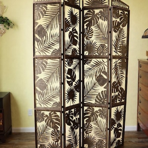 Folding Room Divider Screen, Decorative panel, SVG, Laser Cutting File