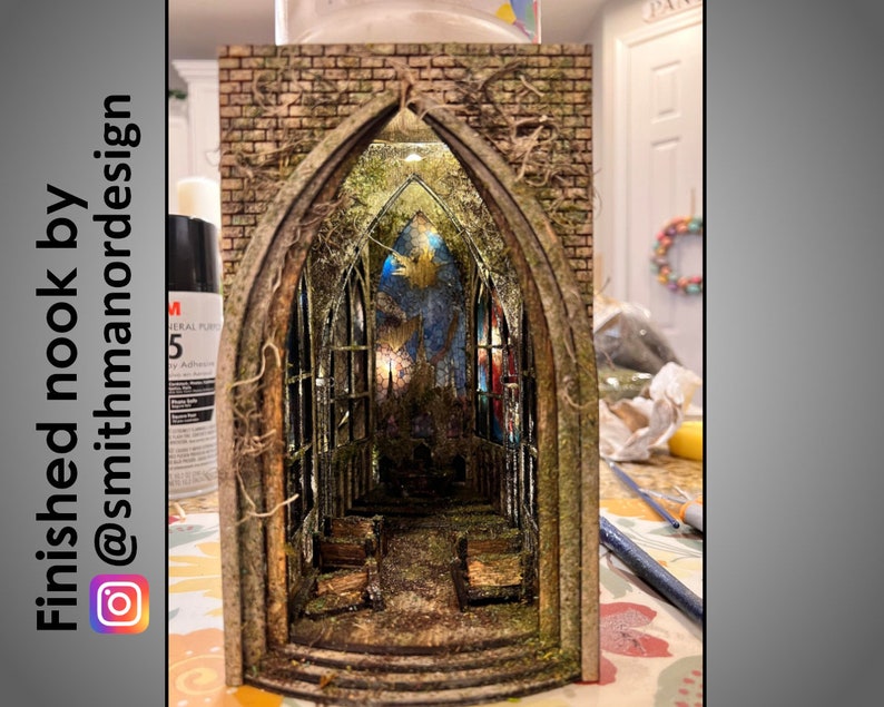 Church Booknook, Cathedral, svg, Laser Cutting File image 10