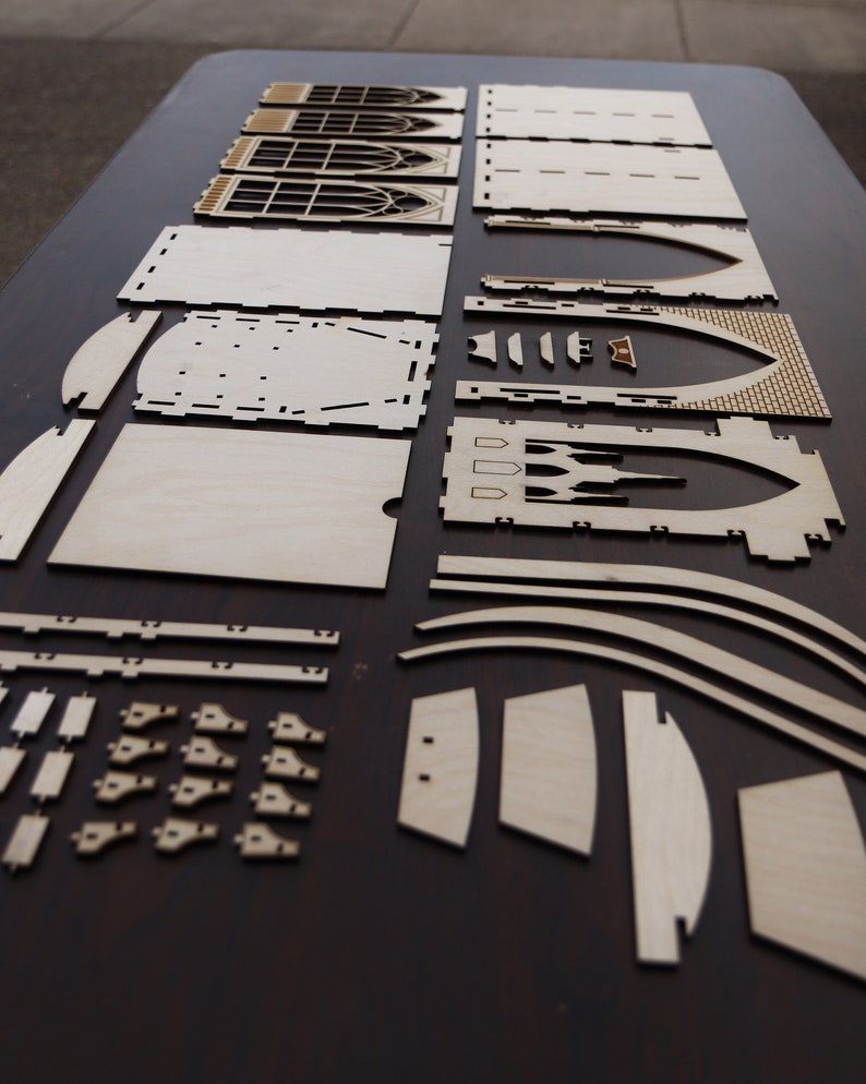 Church Booknook, Cathedral, svg, Laser Cutting File image 8