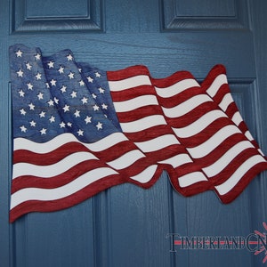 Wavy Flag, Waving Flag, SVG, Laser Cutting File