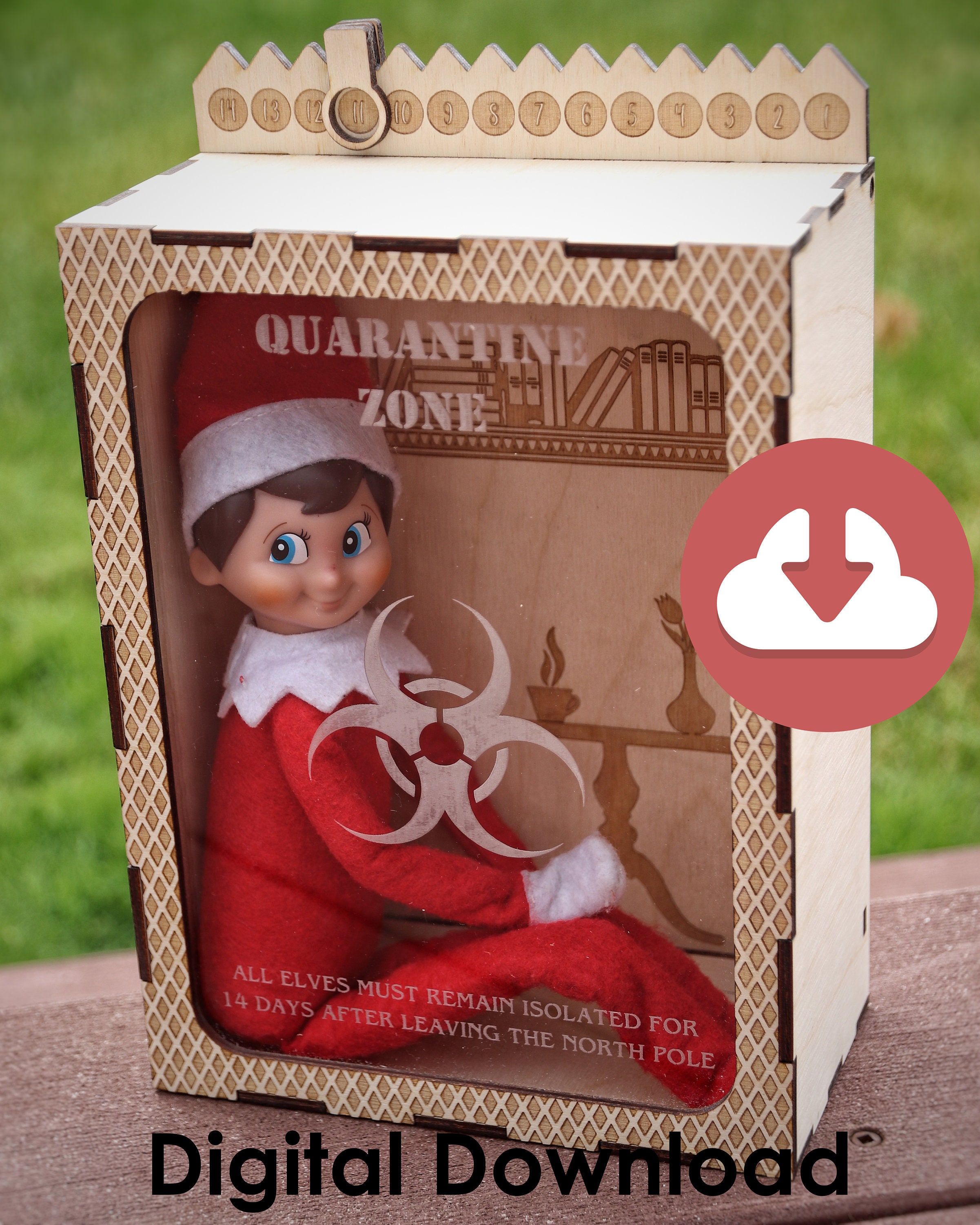 Elf Quarantine Box 3mm & 5mm SVG/DXF. Laser Cutting File. Etsy