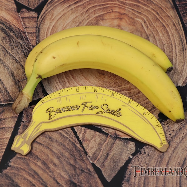 Banana For Scale, SVG , Digital Download, Glowforge Cut File, Laser Cut File