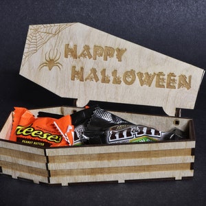 Coffin Candy Box, Laser Cutting File. Halloween SVG