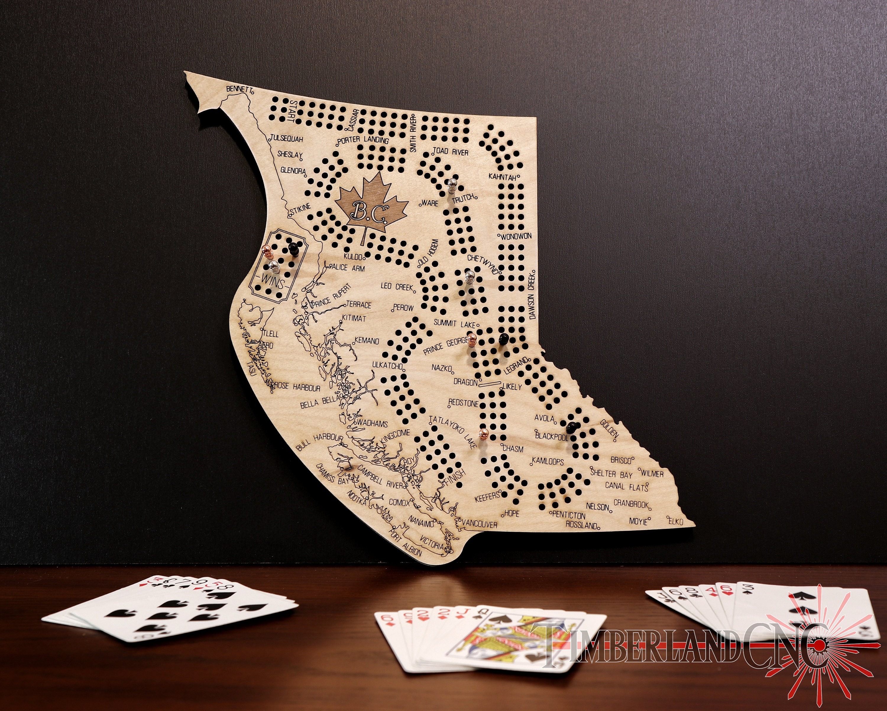 British Columbia Cribbage Pattern, SVG, Laser/cnc Cutting File - Etsy
