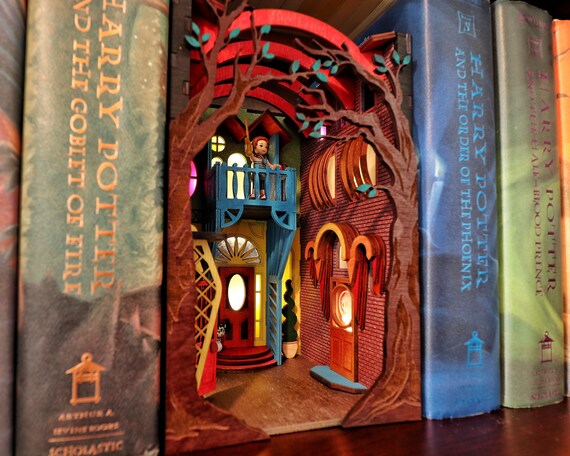 Harry Potter Book Nook- Free file - Free Laser Designs - Glowforge