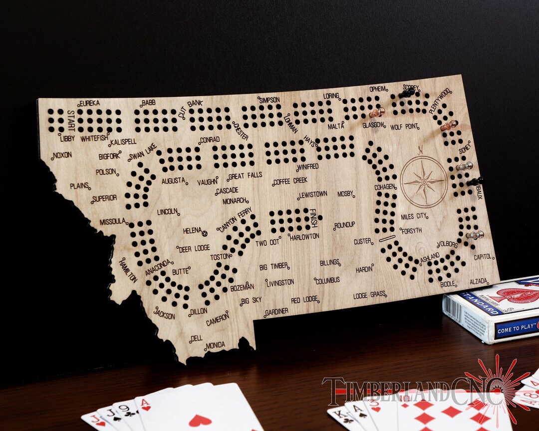 Montana Cribbage Pattern, SVG, Laser/cnc Cutting File - Etsy