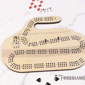 Padrão de Cribbage de Curling Stone, SVG, arquivo de corte a laser/CNC