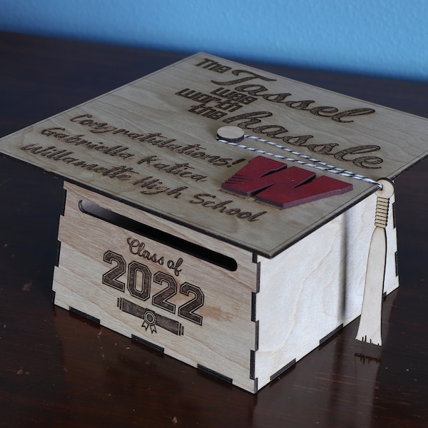 Graduation Cap Gift Box, SVG, Laser Cutting File