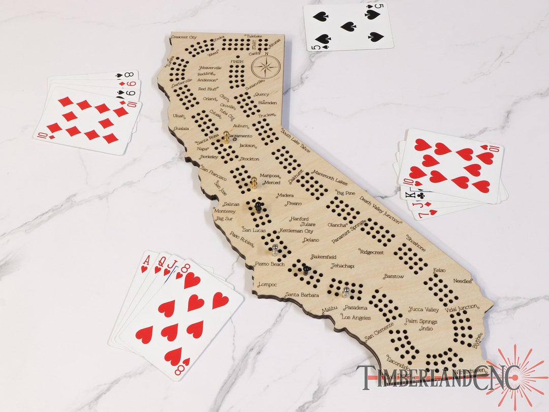 California Cribbage Pattern, SVG, Laser/cnc Cutting File - Etsy