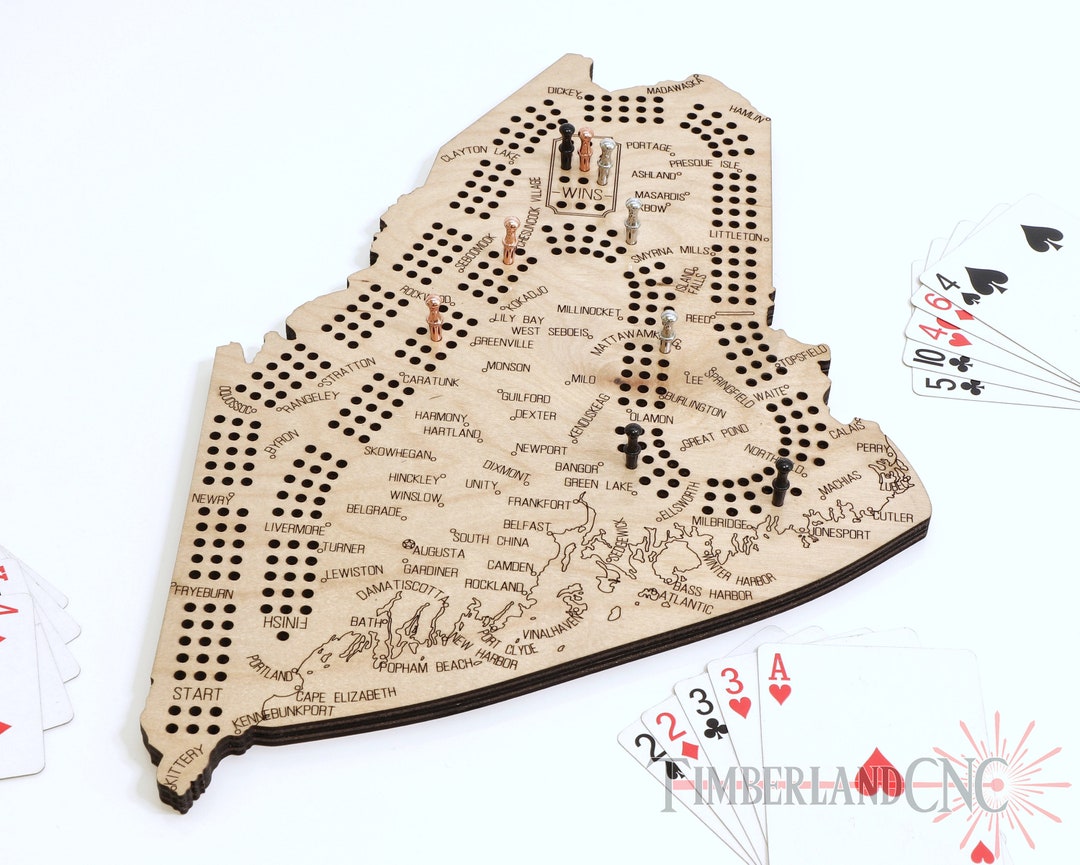 Maine Cribbage Pattern, SVG, Laser/cnc Cutting File - Etsy