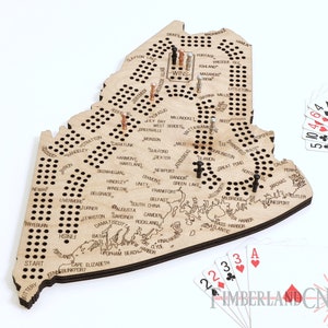Maine cribbage-patroon, SVG, laser-/CNC-snijbestand