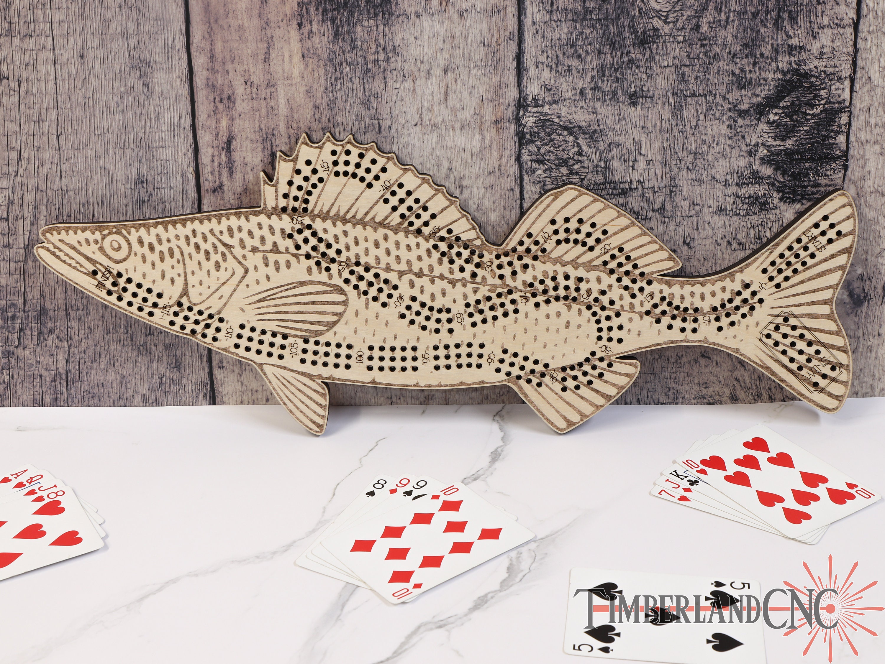 Walleye Cnc Router Files Walleye Fish Cribbage Pattern, SVG, Laser/cnc Cutting File - Etsy