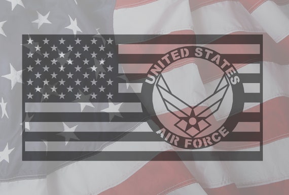 Us Air Force Flag Dxf Air Force Dxf Air Force Svg Air Force Etsy