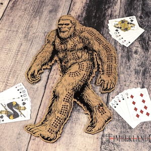 Bigfoot Sasquatch Cribbage Pattern, SVG, fichier de découpe laser