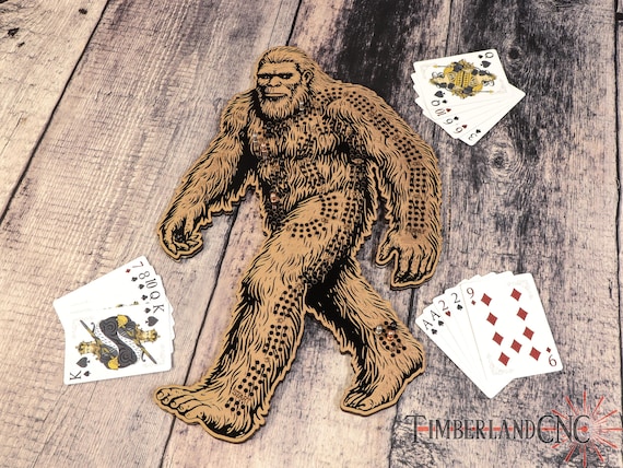 Bigfoot Sasquatch Cribbage Pattern, SVG, Laser Cutting File