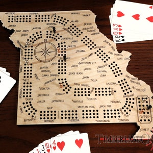 Missouri cribbage-patroon, SVG, laser-/CNC-snijbestand
