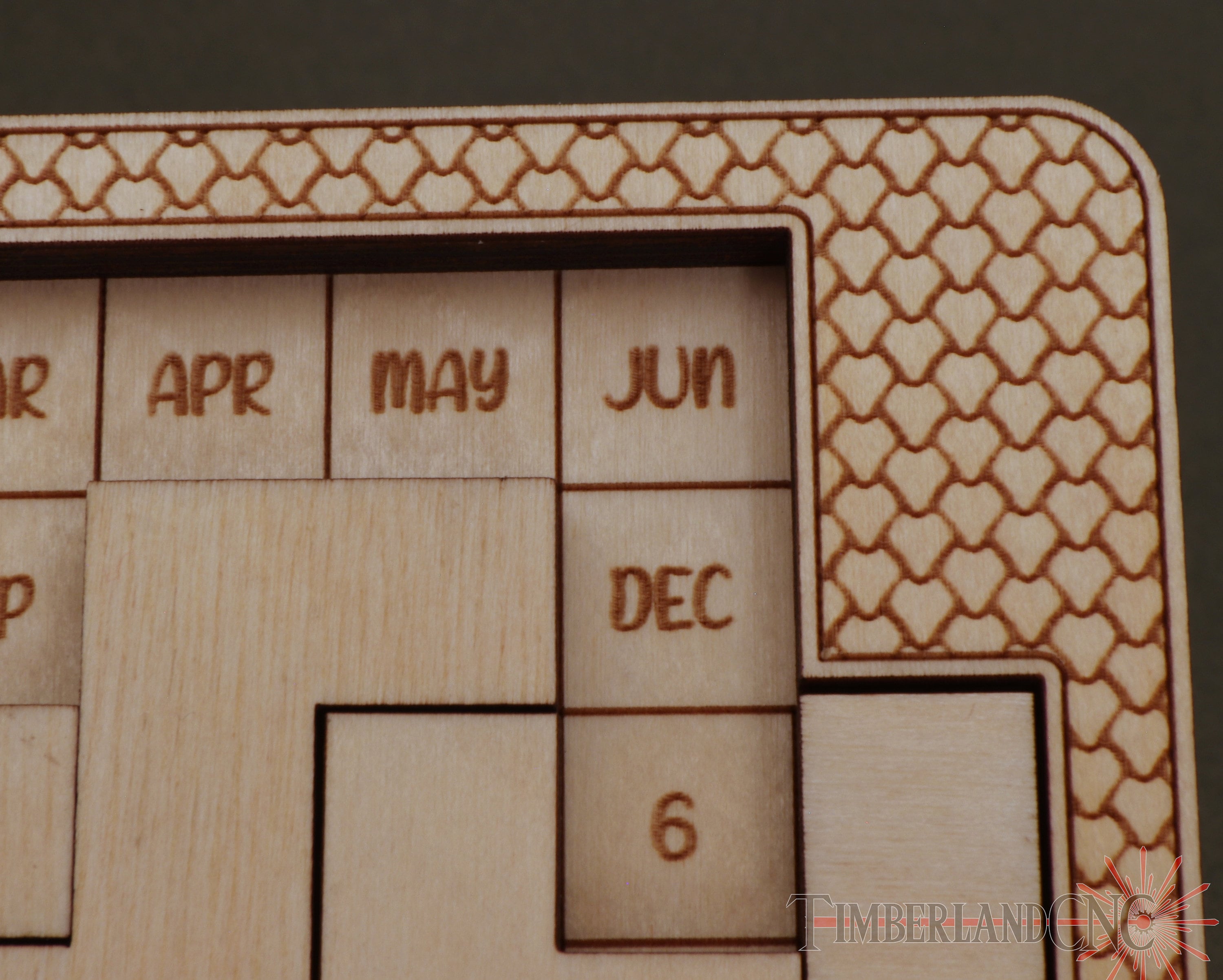 Wooden Daily Calendar Puzzle Infinite Puzzle Etsy Wooden Daily Calendar Puzzle Infinite Puzzle Etsy