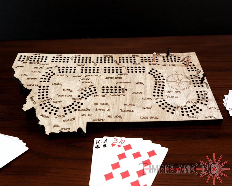 Montana Cribbage Pattern, SVG, Laser/cnc Cutting File - Etsy